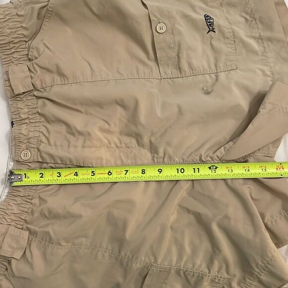AFTCO The Original Fishing Shorts Khaki Tan Mens Size 44 Summer Outdoors - Picture 9 of 10